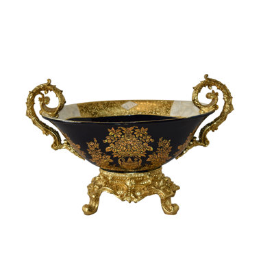 Vase de table en résine 13 "Emily-Kate Gold