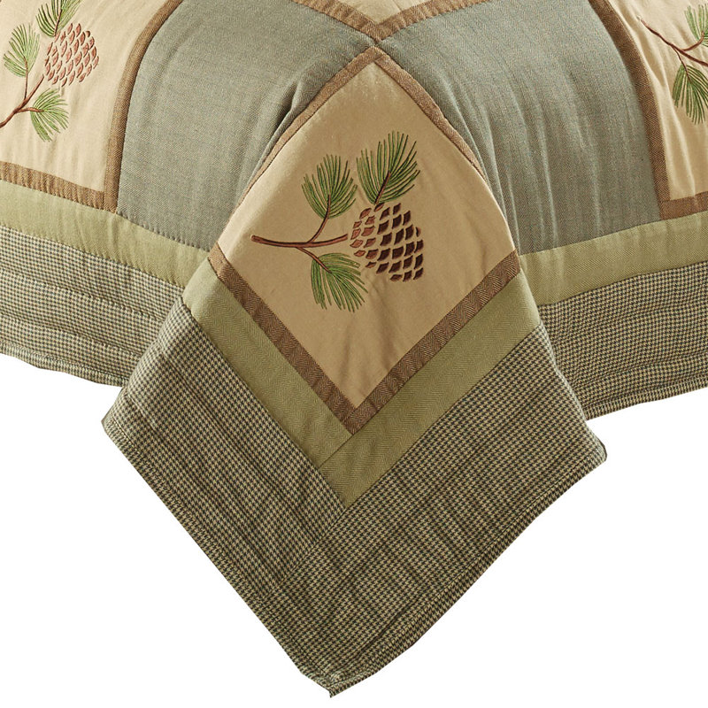 Polyester Percale Patchwork Quilt, Queen Quilt