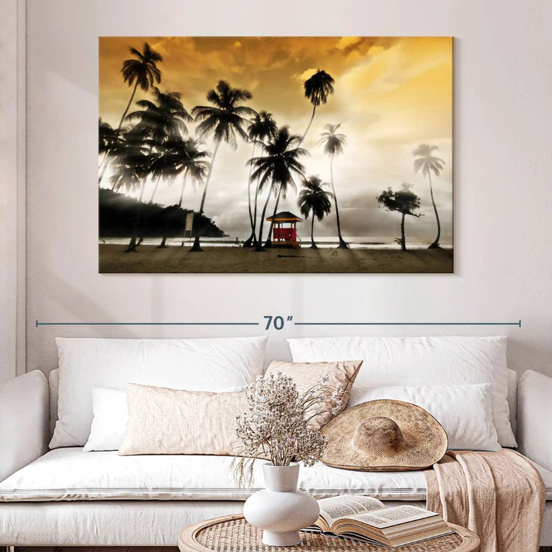 Gillard Maracas Beach Palms, H 34 po x l 51 po