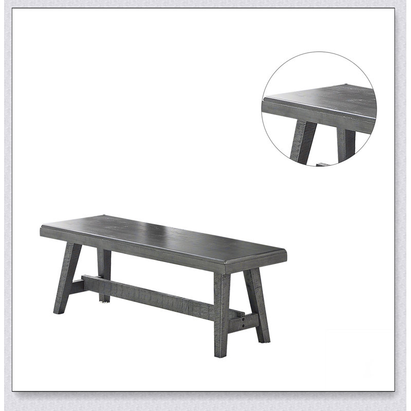 Sturdy Wood Dining Bench, Simple design, comfortable and durable, multi-functional bench