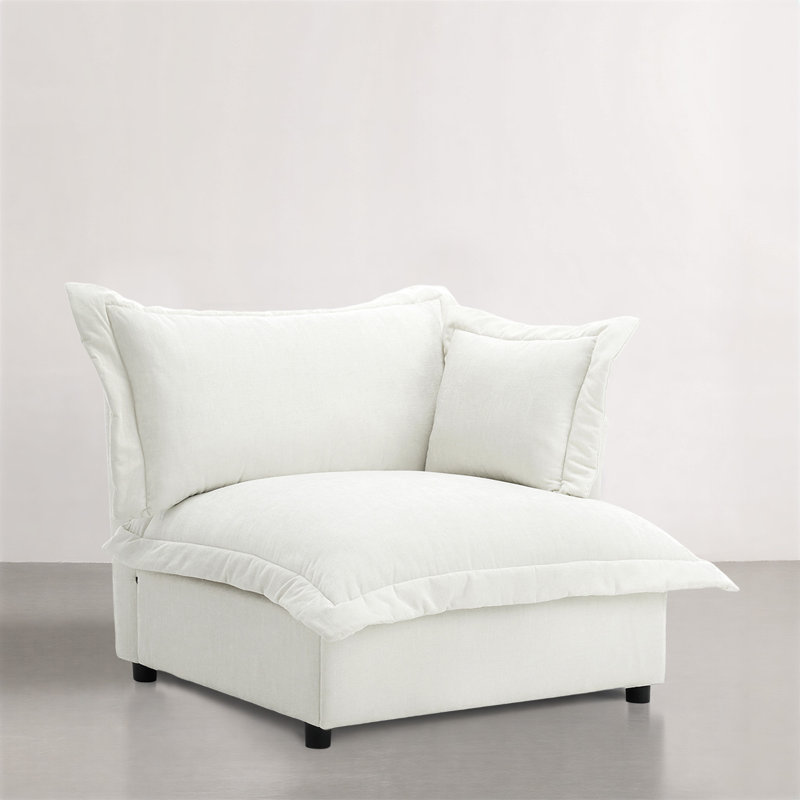 Upholstered Armchair, Beige