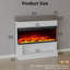 Rebrilliant White Electric Fireplace with 5000 BTU-1379518680