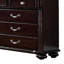 Commode 9 tiroirs avec miroir Abijah