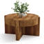Solid Wood Pedestal Coffee Table