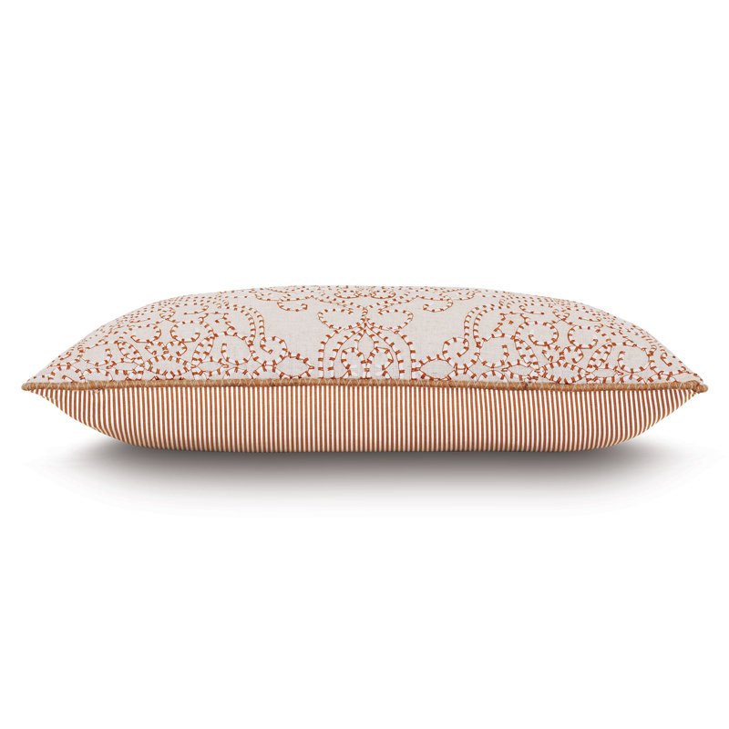 Marguerite Embroidered Throw Pillow