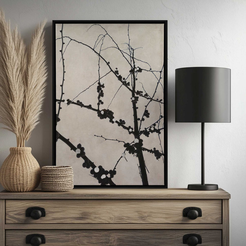 "Structure de croissance I" par Michael Willett, reproduction d'art, Black, H 16 po x l 12 po