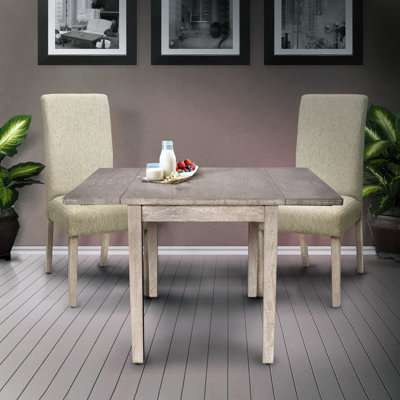 Adamo Drop Leaf Solid Wood Dining Table
