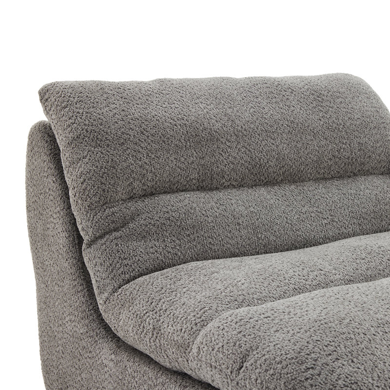 Chaise d'appoint rembourrée Modern, Gris