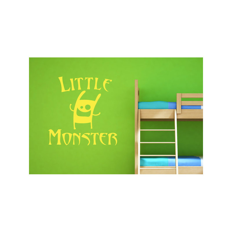Little Monster Wall Sticker, Bright Yellow
