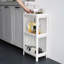 three-tier bathroom floor-standing shelf