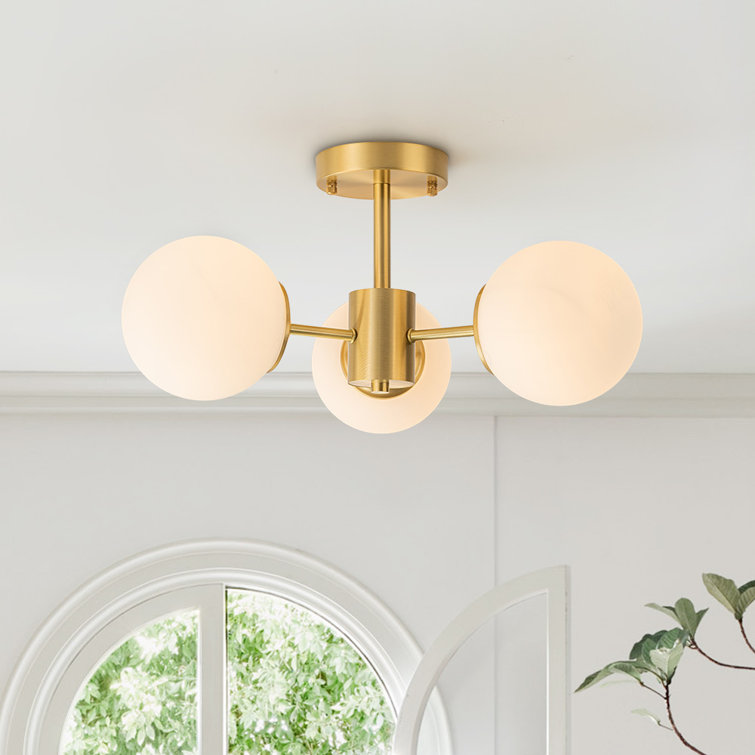 Jaquith Glass Semi Flush Mount