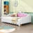Twin Modern Upholstered LED Daybed with Crown Headboard and Extendable Frame-2090274167