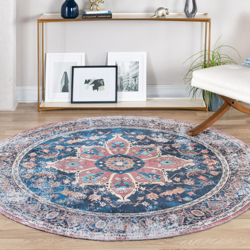 Ollyver Oriental Indoor Rug, Round 6'
