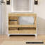 Base de meuble-lavabo simple en bois massif 42 po-94919127