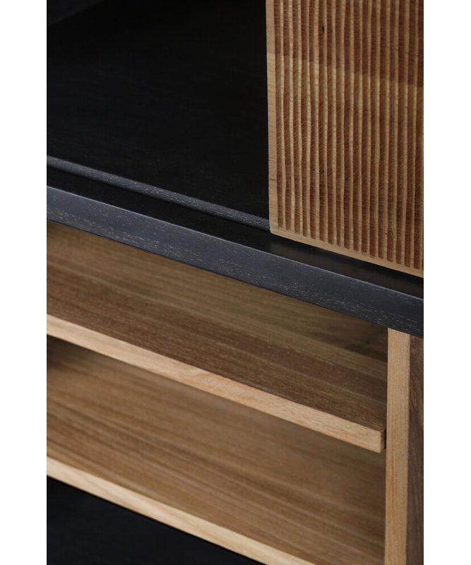 Oscar Solid Wood Geometric Bookcase