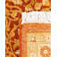 Tapis orange noué à la main de conception unique 8 pi 4 po x 10 pi 4 po Rhylee