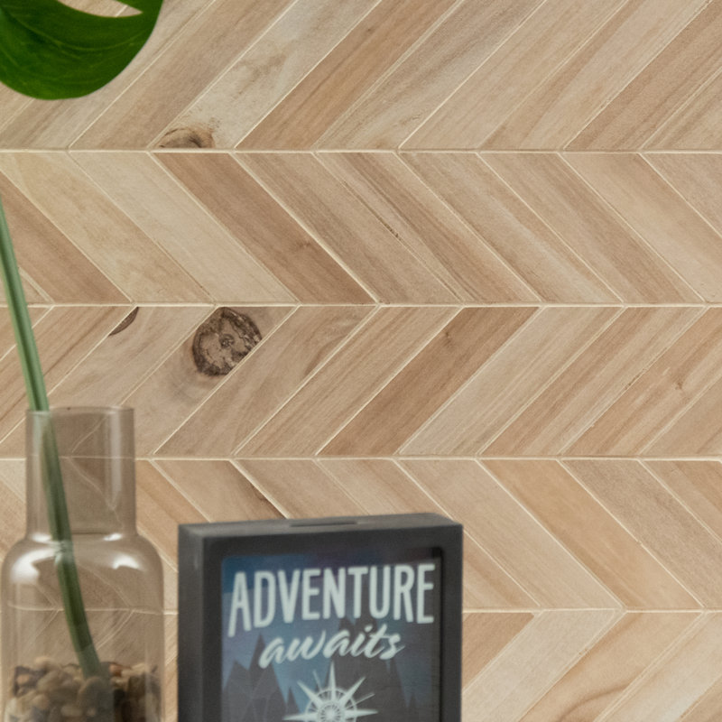 MSI Havenwood 12 in. x 15 in. Matte Porcelain Wood Look Floor and Wall Tile, Beige
