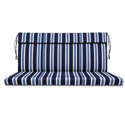 48-Inch Outdoor Loveseat Cushion With Attached Seat & Back