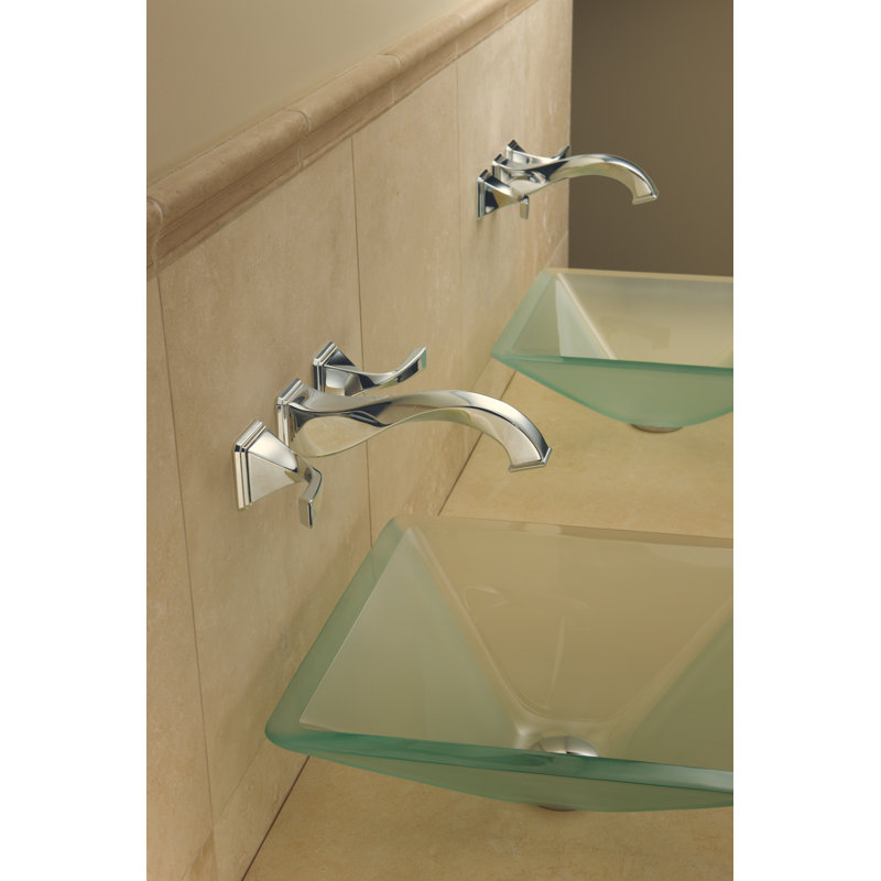 Virage® Two-Handle Wall Mount Tub Filler, Luxe Gold