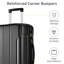 Hardshell ABS Luggage Sets 2 Piece Suitcase Set Expandable with TSA Lock Spinner Wheels for Men Women