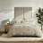 Premium Cotton Bedding Sets, Full Queen Modern Linen Duvet for Home