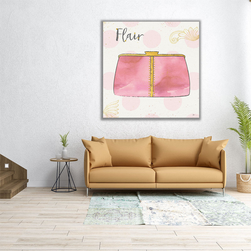 Fashion Blooms II - reproduction d'art sur toile, H 12 po x l 12 po