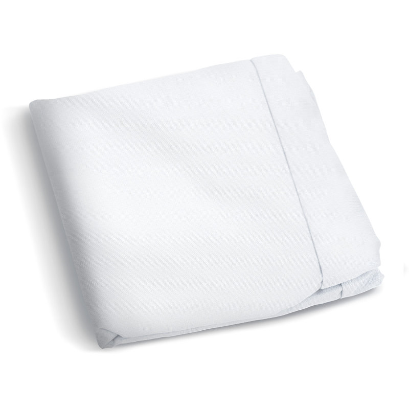 Outdoor T-Cushion Recliner Slipcover, White Polyester Blend