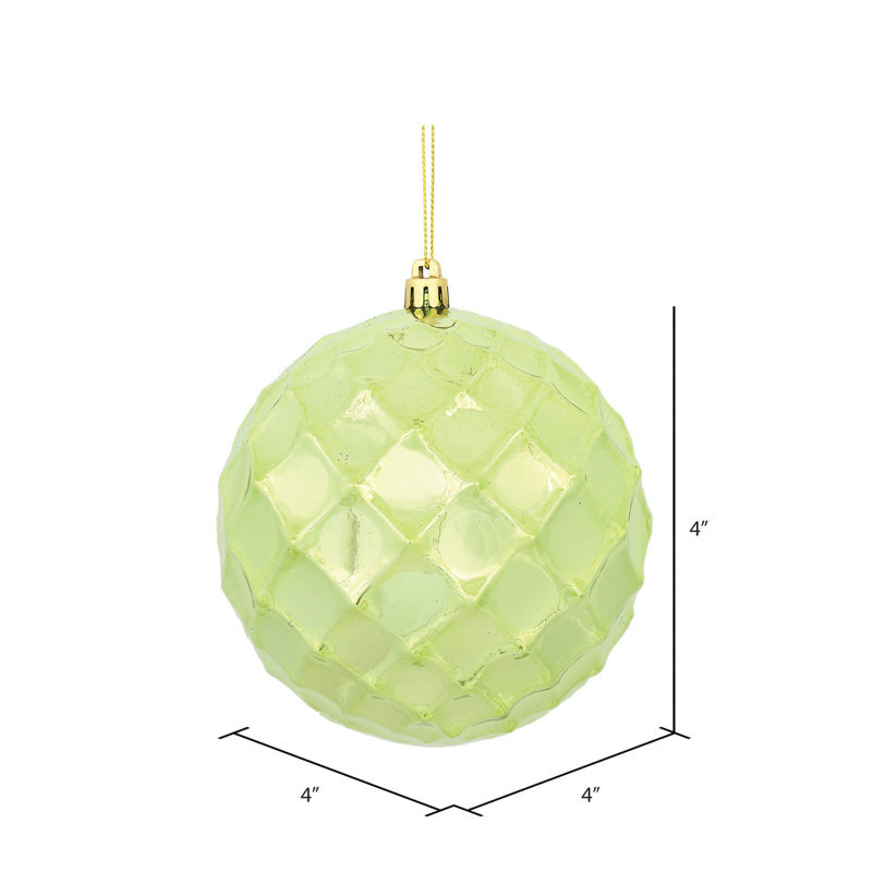 Ornement de Noël babiole brillant, Céladon, 4