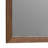 Roma Dresser Mirror, 39 Inch Rectangular Frame, Walnut Brown Solid Wood