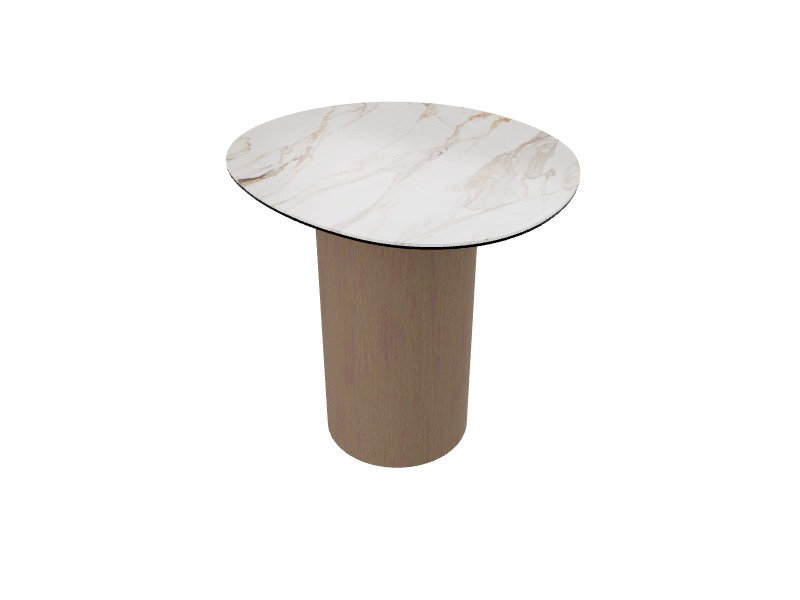 Mushroom Coffee Tables, Smoke, Calacatta Paonazzo