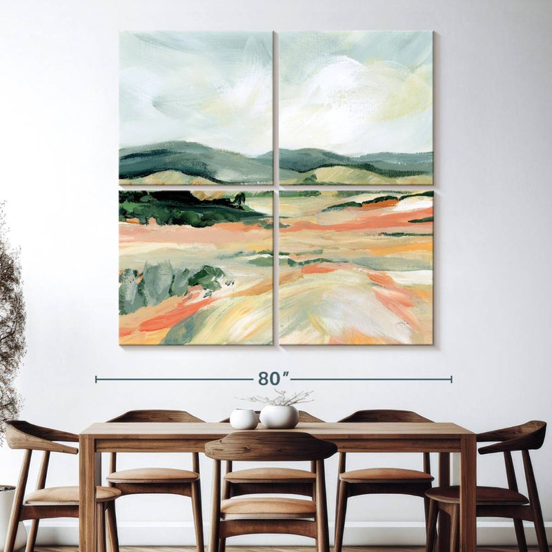 Alvord Vermillion Landscape I, H 74 po x l 74 po