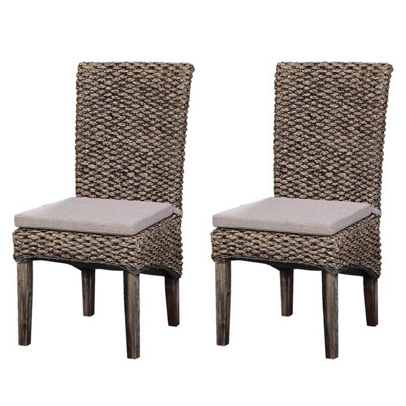 Carling 19.25'' H Upholstered Side Chair, Brown