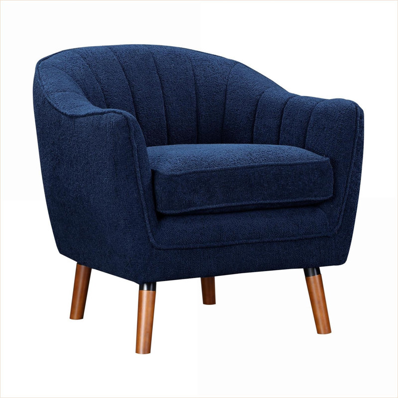 Fauteuil d'appoint Mid-Century, Bleu