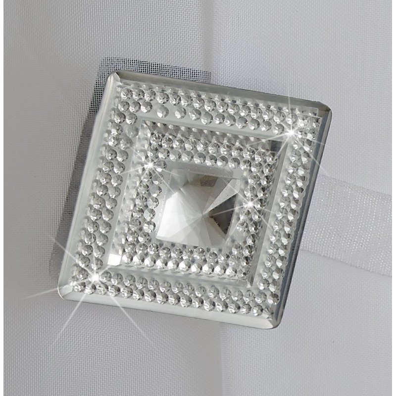 Larkin 4cm Curtain Holdback/Tieback, Silver