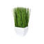 Herbe artificielle en pot vert.-39952573