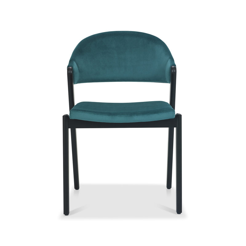 Kostka 49 cm H Upholstered Dining Chair, Azure