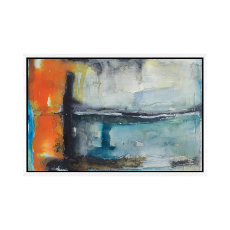 Surge 1 Piece Painting on Canvas, 66.04 cm H x 45.72 cm W, White Framed