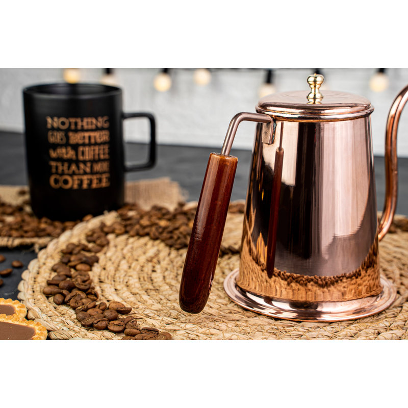 Handmade Hammered Copper Copperware – Pure Solid Copper by ALFIQ, 5 cups