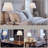Lavish Home 25.5" Brushed Steel Table Lamps - Set of 2 Traditional Accent Desk Lamp Lights with LED Bulbs - Home Décor for Bedroom, Living Room, Office, or Entry