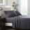Draps de luxe  Hotel - 4 pièces - extra doux - draps en microfibre brossée de 14 po de profondeur et infroissables pour lit simple / double / grand / très grand