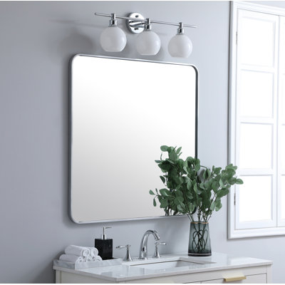 Sabine Metal Rounded Rectangle Wall Mirror