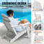 Ensemble de 2 fauteuils pliants en plastique Adirondack