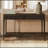 Fluted 2-Drawer Storage Console Table