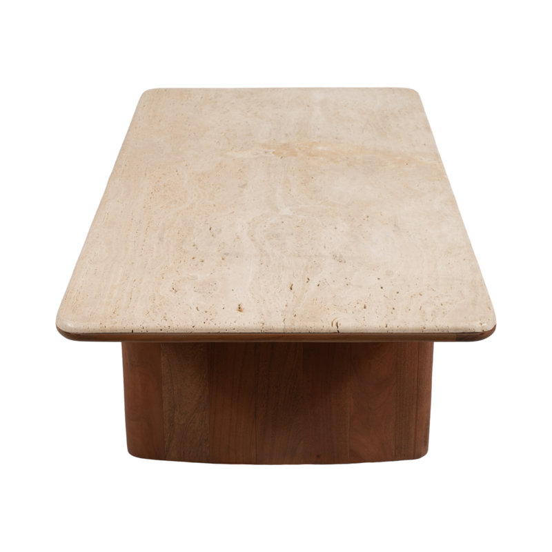 Kip Travertine Coffee Table