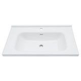 32" W x 20" D Rectangular White Ceramic Single Bathroom Vanity Sink Top with Overflow (Sink Only)