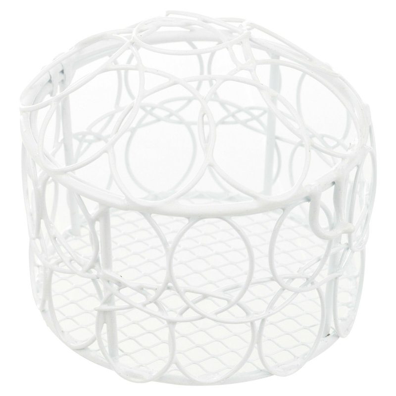 Menton Decorative Bird House Or Cage, White