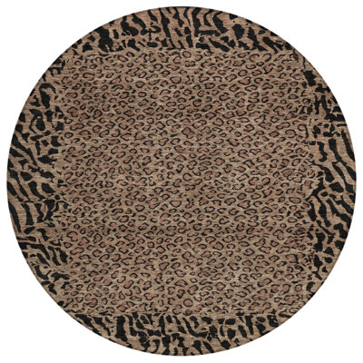 Tapis d'intérieur rond 8 po