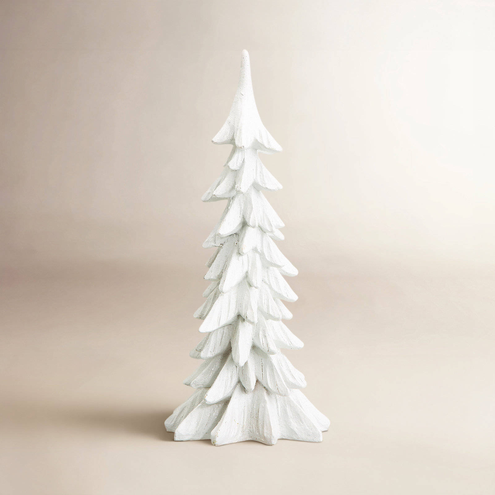 Resin Tabletop Christmas Tree, White