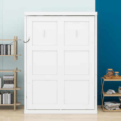 Lit escamotable peu encombrant avec armoire pliante pour bureau à domicile