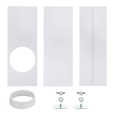 A-KARCK Window Seal Plates Kit for Air Conditioners, Adjustable Length Window Vent Kit for Sliding Windows, Suitable for 5.9 inch Exhaust Hose
